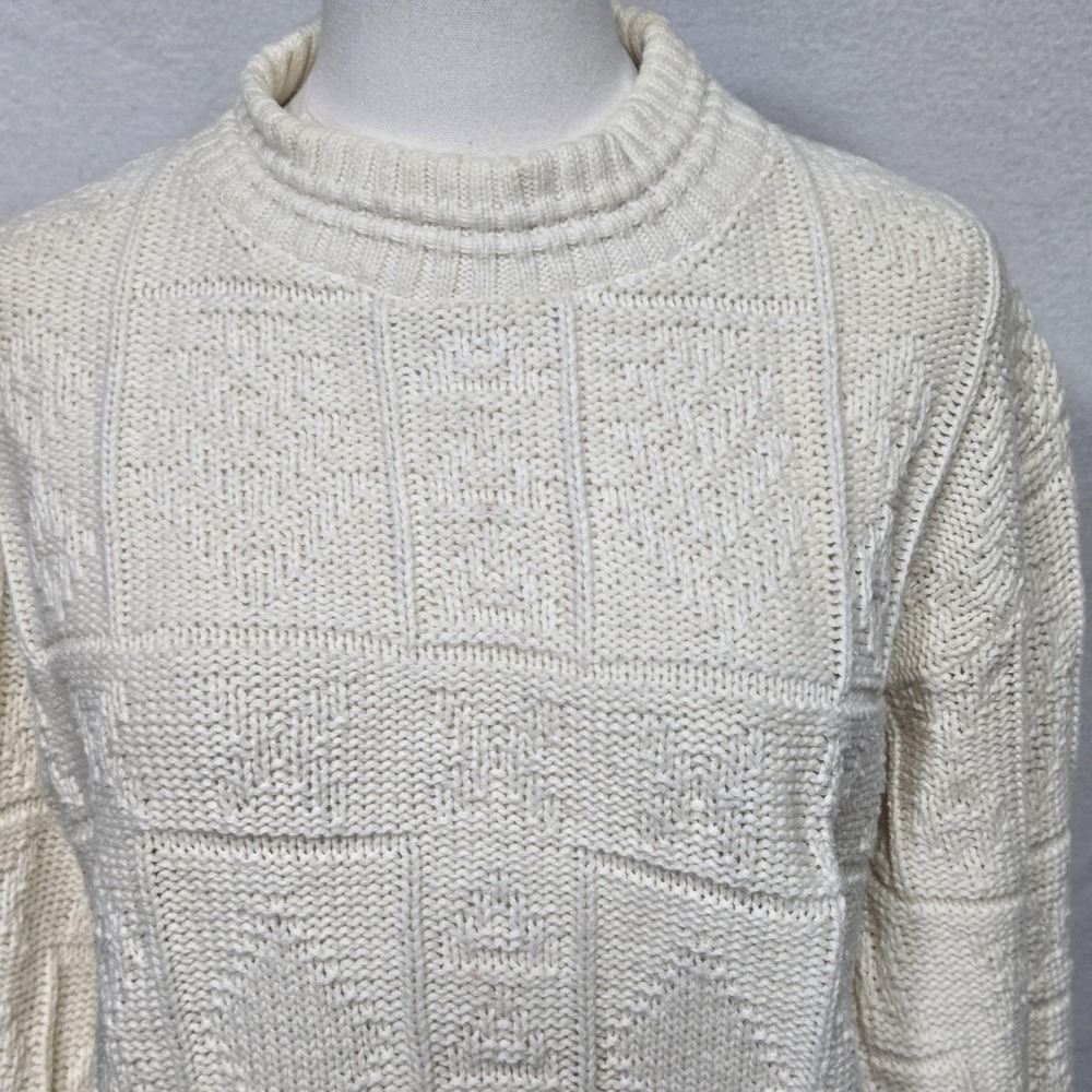 Woolrich Woman Sweater Womens Ivoryβ Textured Cable Knit Mock Neck Pullover